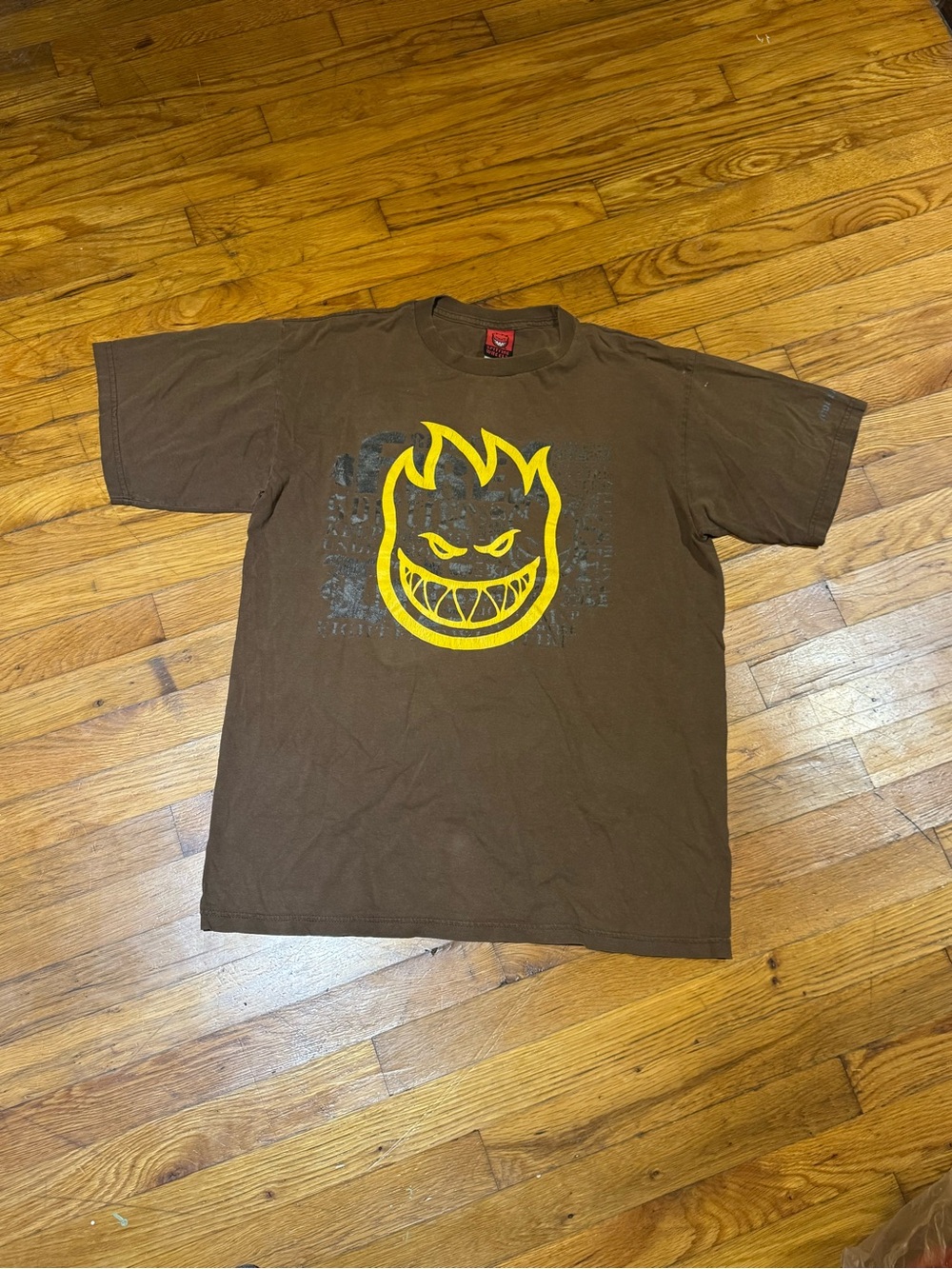 Vintage Spitfire Men’s Yellow Logo T-Shirt (L)